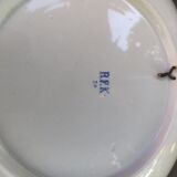 Serving dish in Boch earthenware and Keramis brothers