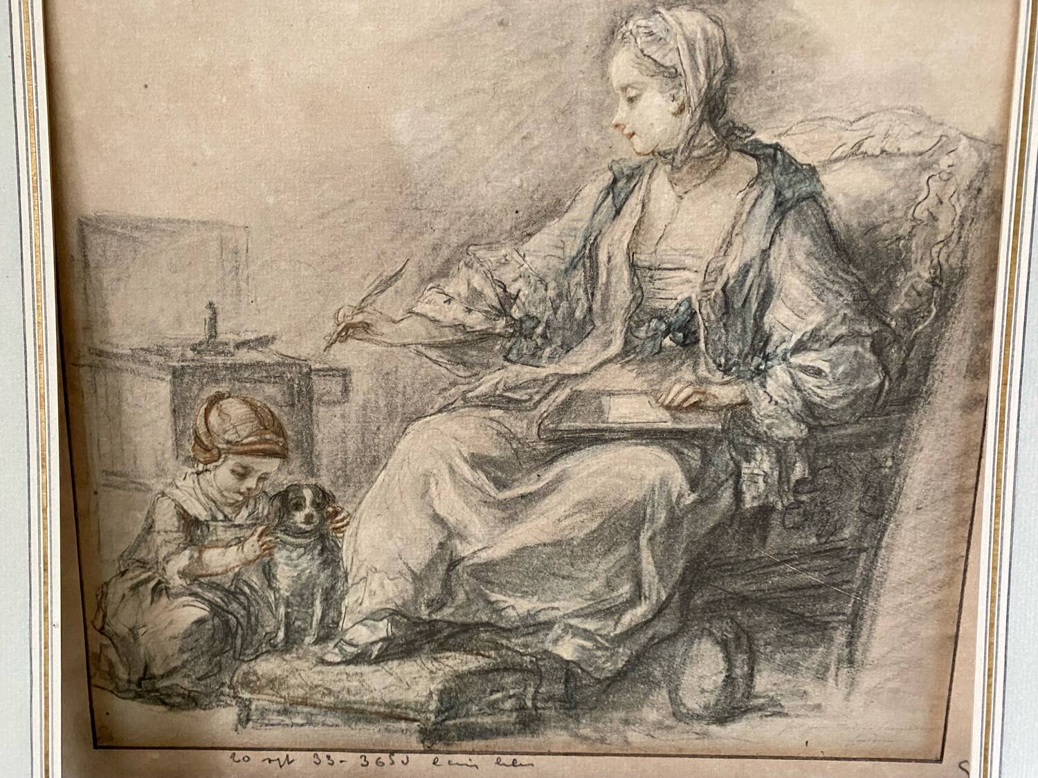 Interior scene drawing from 1933