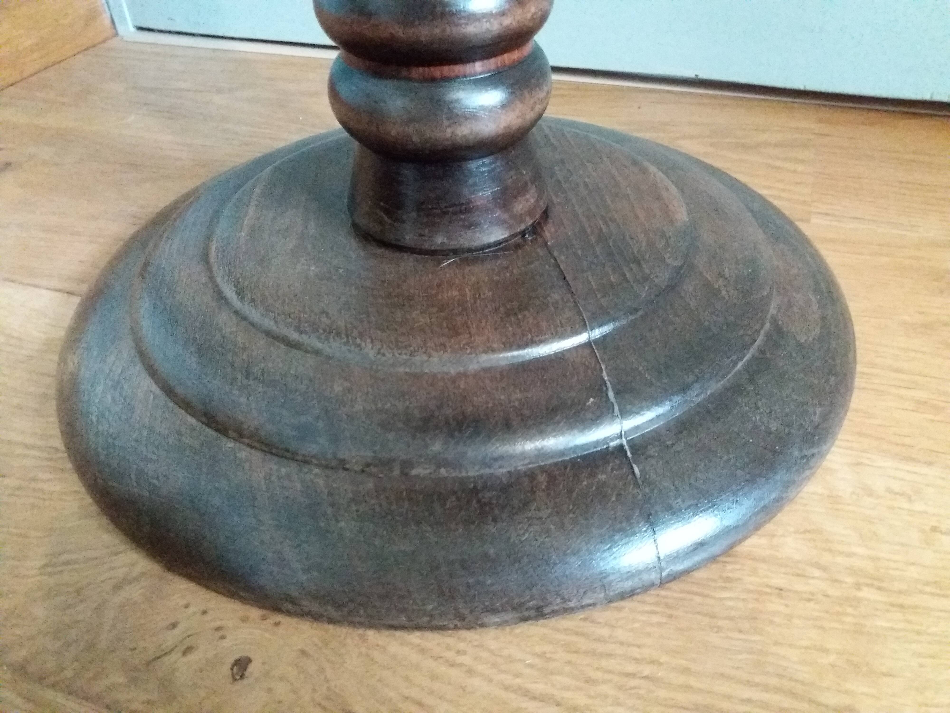 Art Deco ringed turned wood harness