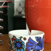 Vintage ceramic ashtray with "Acapulco" pattern – Villeroy & Boch