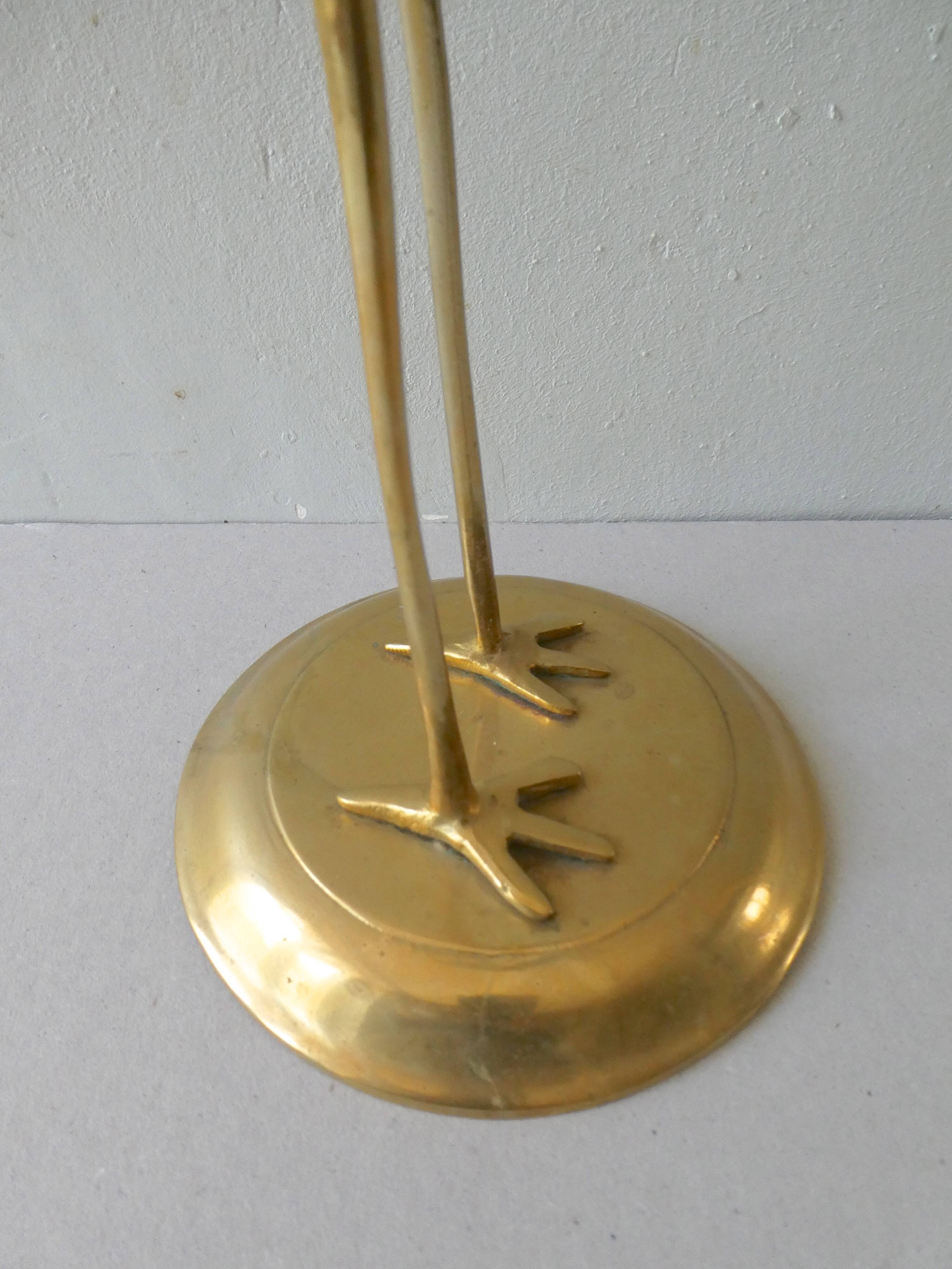 Flamant in solid brass from the years 60