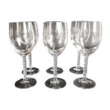 Set of 6 crystal glasses