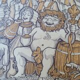 Original old wine map PJ Coulon ca 1975