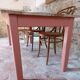 Table de ferme terracotta