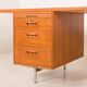 Bureau de direction extra large en teck, style danois du milieu du XXe siècle, années 1970