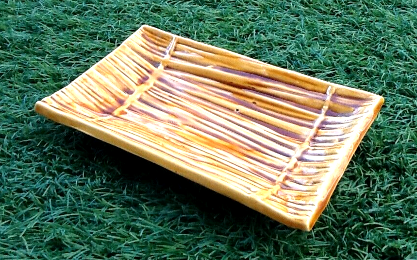 Ravier Glazed ceramic straw effect 1950