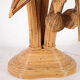 Lampadaire « palmier-cocotier » en rotin