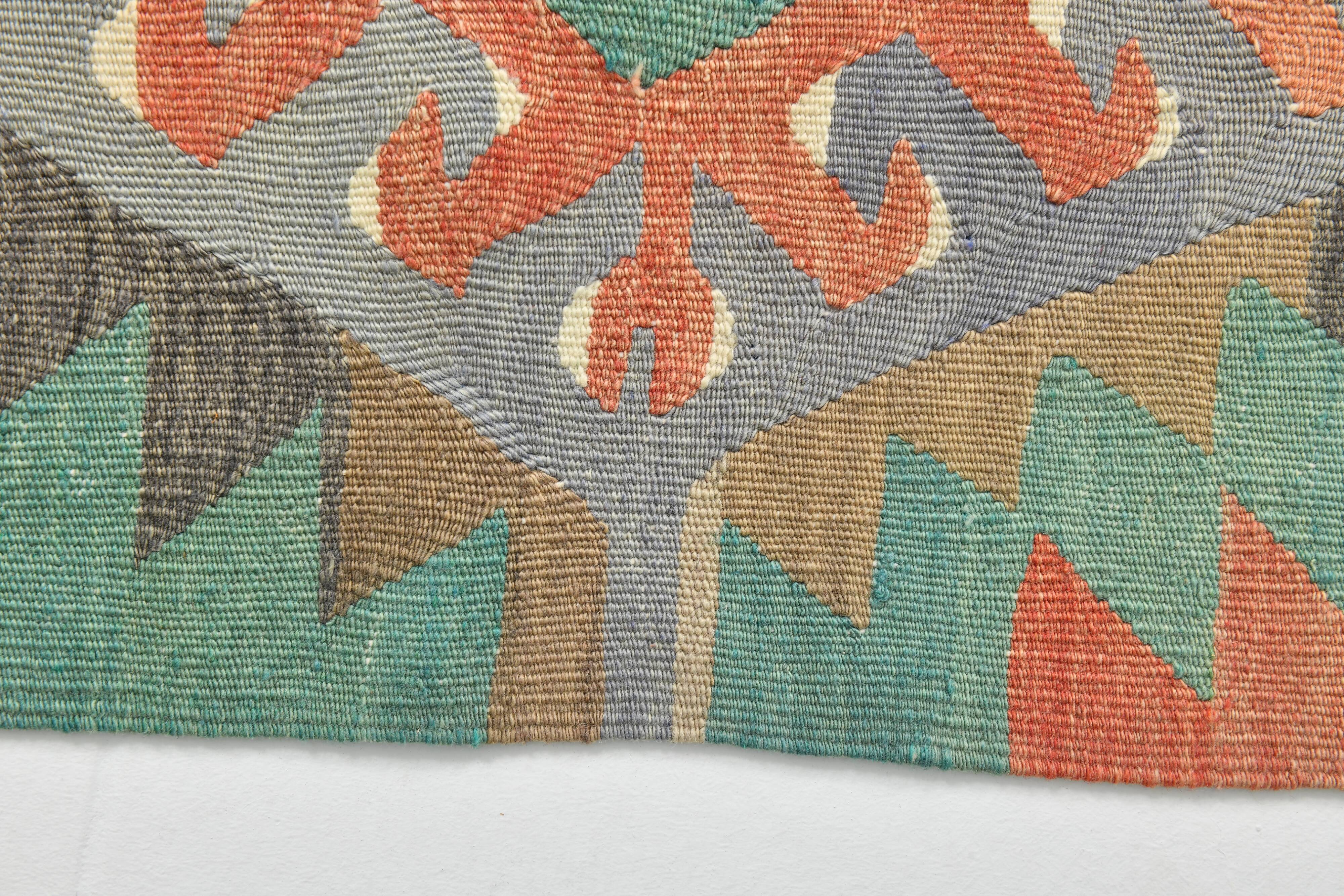 Tapis Kilim Anatolien Vintage – Tissé Main, Motifs Géométriques, 163x290 Cm
