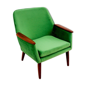 Green armchair, Denmark, 1960s