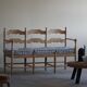 Sofa / Sculptural Danish modern three-seater Scandinavian bench, made by Hans Dau, 1950s.