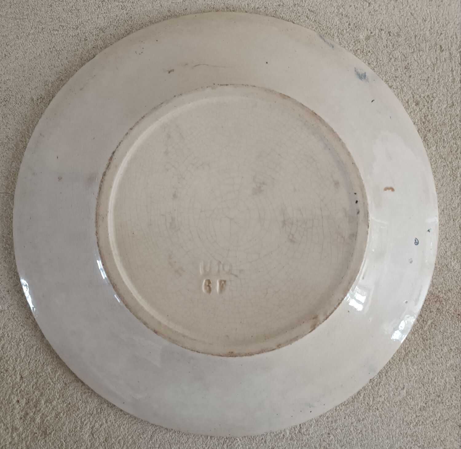 2 plates earth of iron Gien and Choisy-le-Roi