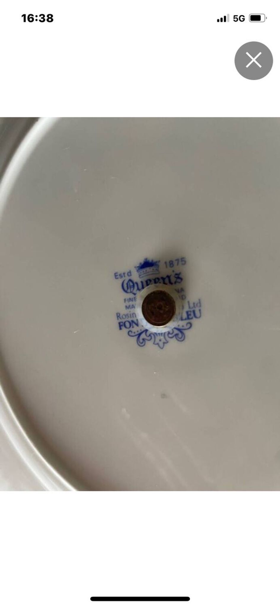 Serviteur en porcelaine anglais, deux étages vintage