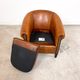 Vintage sheep leather club chair tub by Lounge atelier