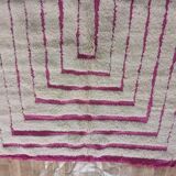 Tapis bérbere écru à motifs géométriques 250cmx150cm