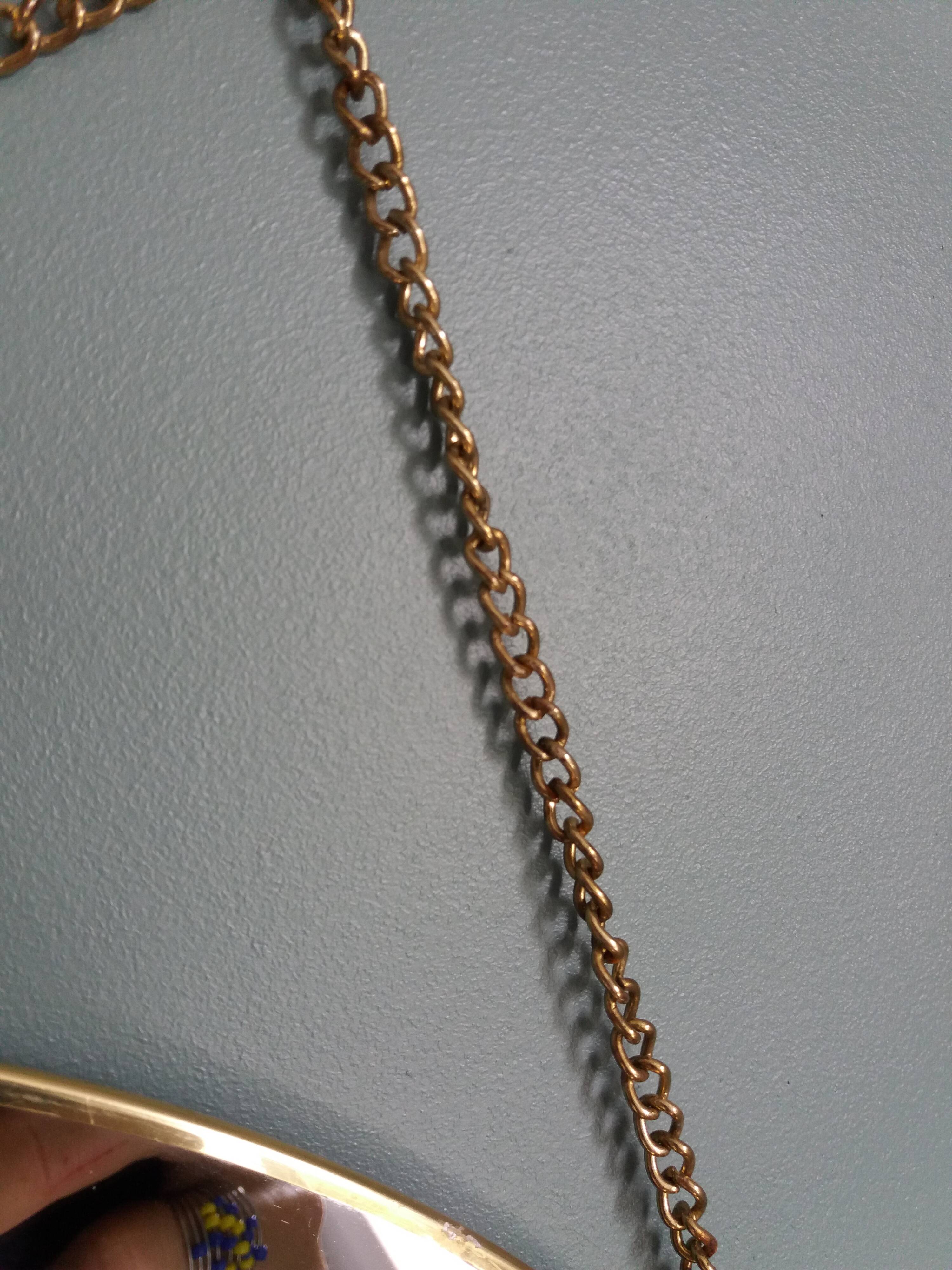 3 miroirs ronds métal doré, diametre 35, 30 et 20 cm