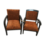 Paire de fauteuils années 50