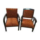 Paire de fauteuils années 50