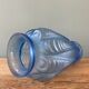 Blue Art Deco vase signed Espaivet France