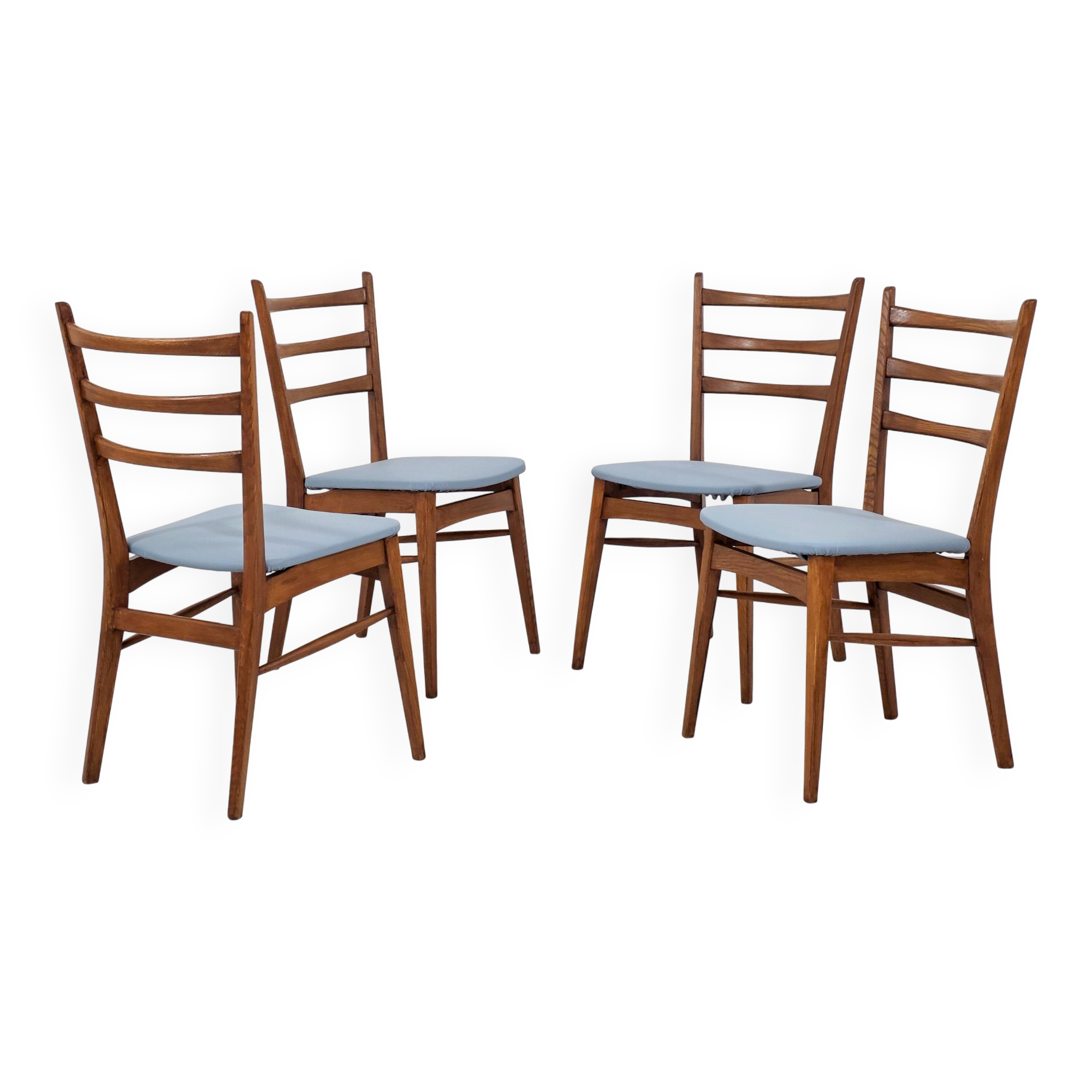Ensemble de 4 chaises scandinaves, années 1960