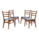 Ensemble de 4 chaises scandinaves, années 1960