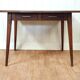 Vintage desk feet compass solid oak