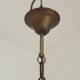 French Vintage 5 Light Mid Century Chandelier In Wood Bronze and Metal 5525