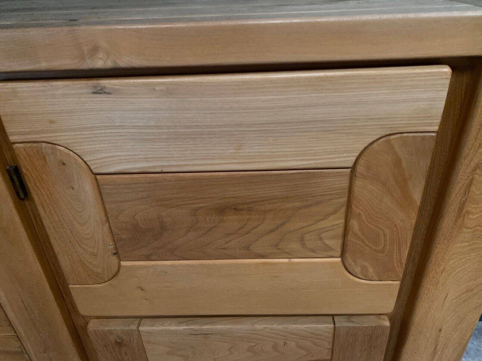 Elm sideboard Maison Regain circa 1970