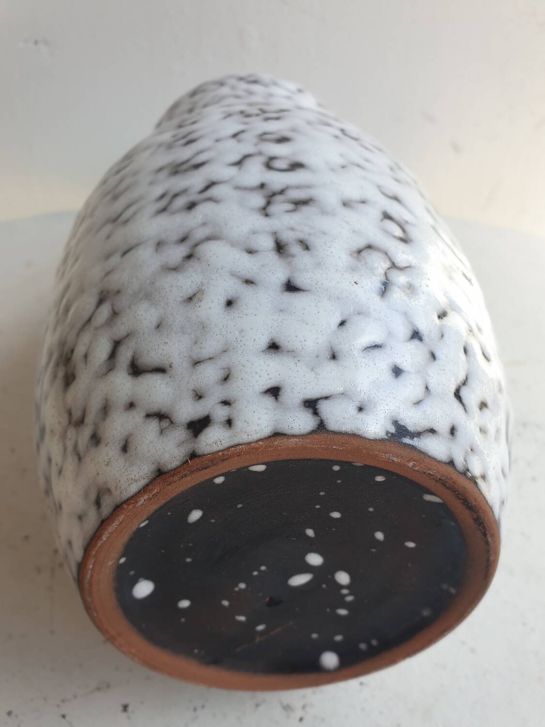 Vintage lava ceramic vase 1960