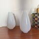 Pair of opaline glass tulip lamps, 1960s-70s