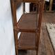 Vintage rattan bamboo wicker bookshelf