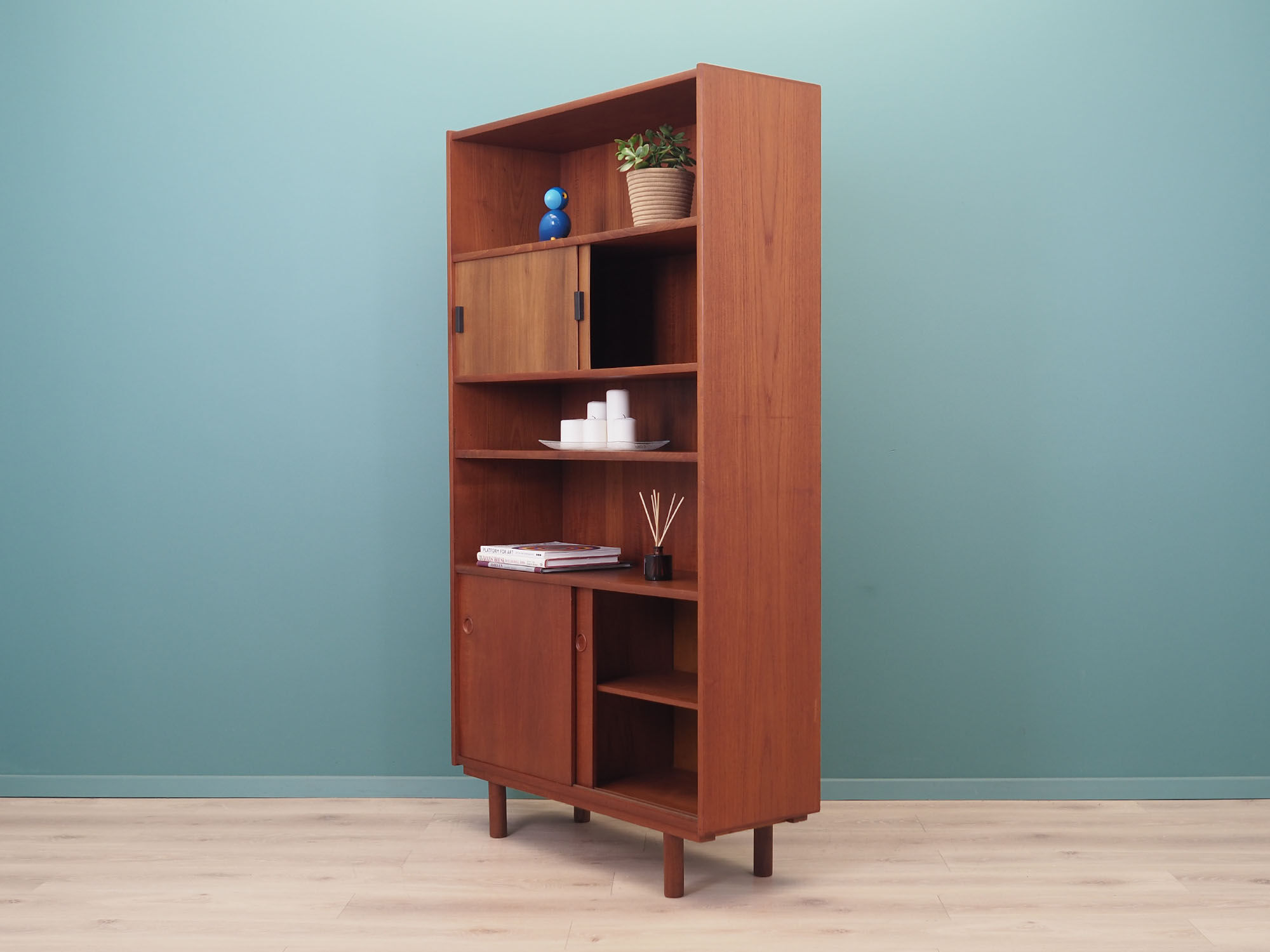 Teak bookcase, Danish design, 1970s, production: Denmark