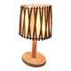 French rattan lamp. Attributed to Louis Sognot.