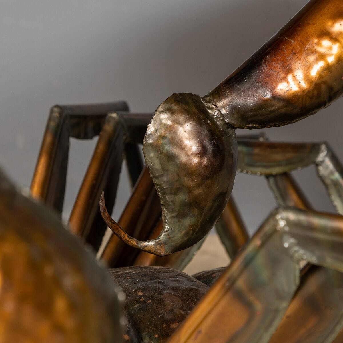 Unusual metal scorpion shaped coffee table c.1970