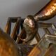 Unusual metal scorpion shaped coffee table c.1970