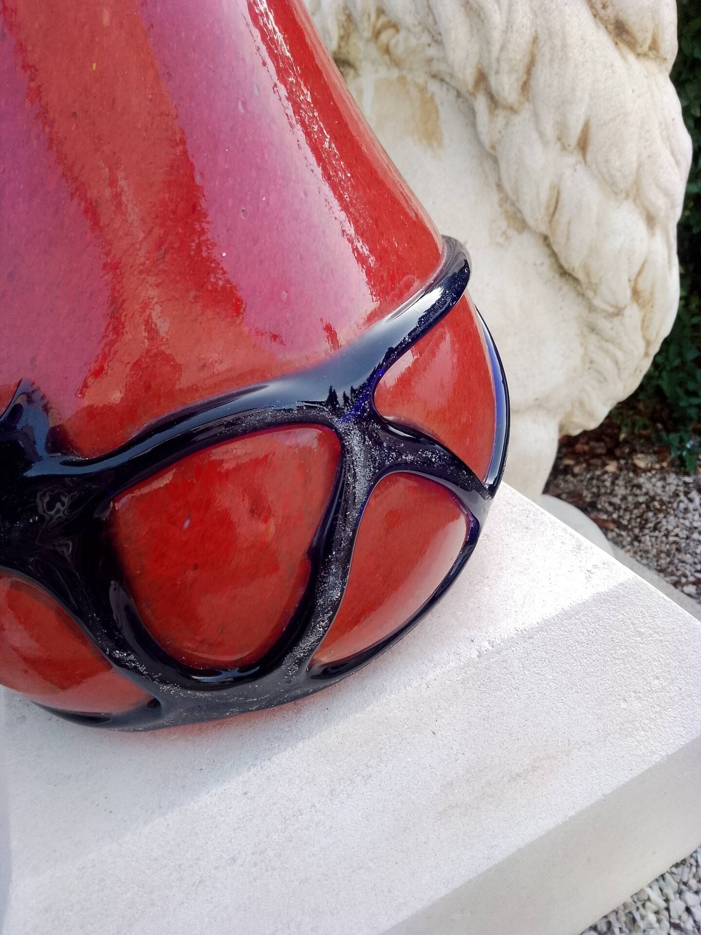 Murano Seguso Moretti Barovier excavation vase