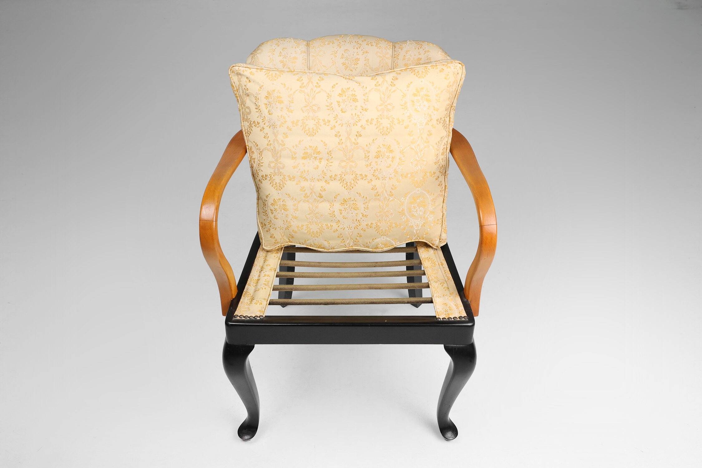 Art Deco Side Chair in Beech, France ca. 1940