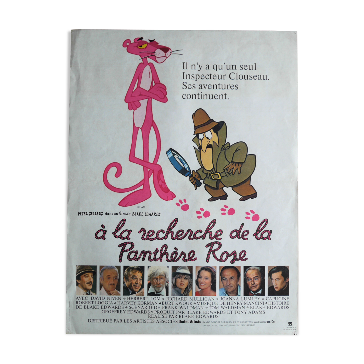 Original movie poster "In Search of the Pink Panther" Peter Sellers