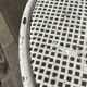 Pedestal table metal garden bistro 1950 vintage