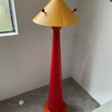 80s pop red floor lamp