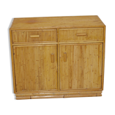 Commode en rotin vintage