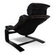 Nelo Kroken leather lounge chair by Åke Fribytter, 1970