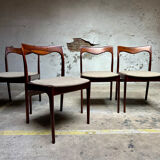 Set of 4 Vintage Dining Chairs by AWA – 1960s