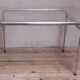 Desk table 120x76cm chrome metal and glass