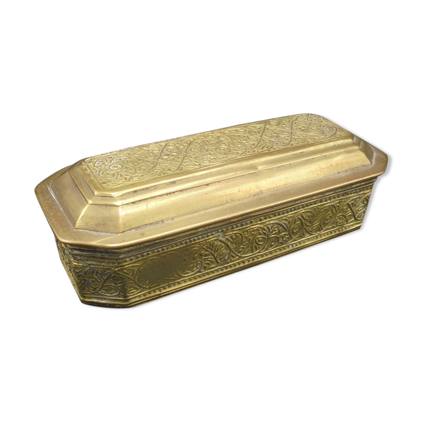 Old brass box