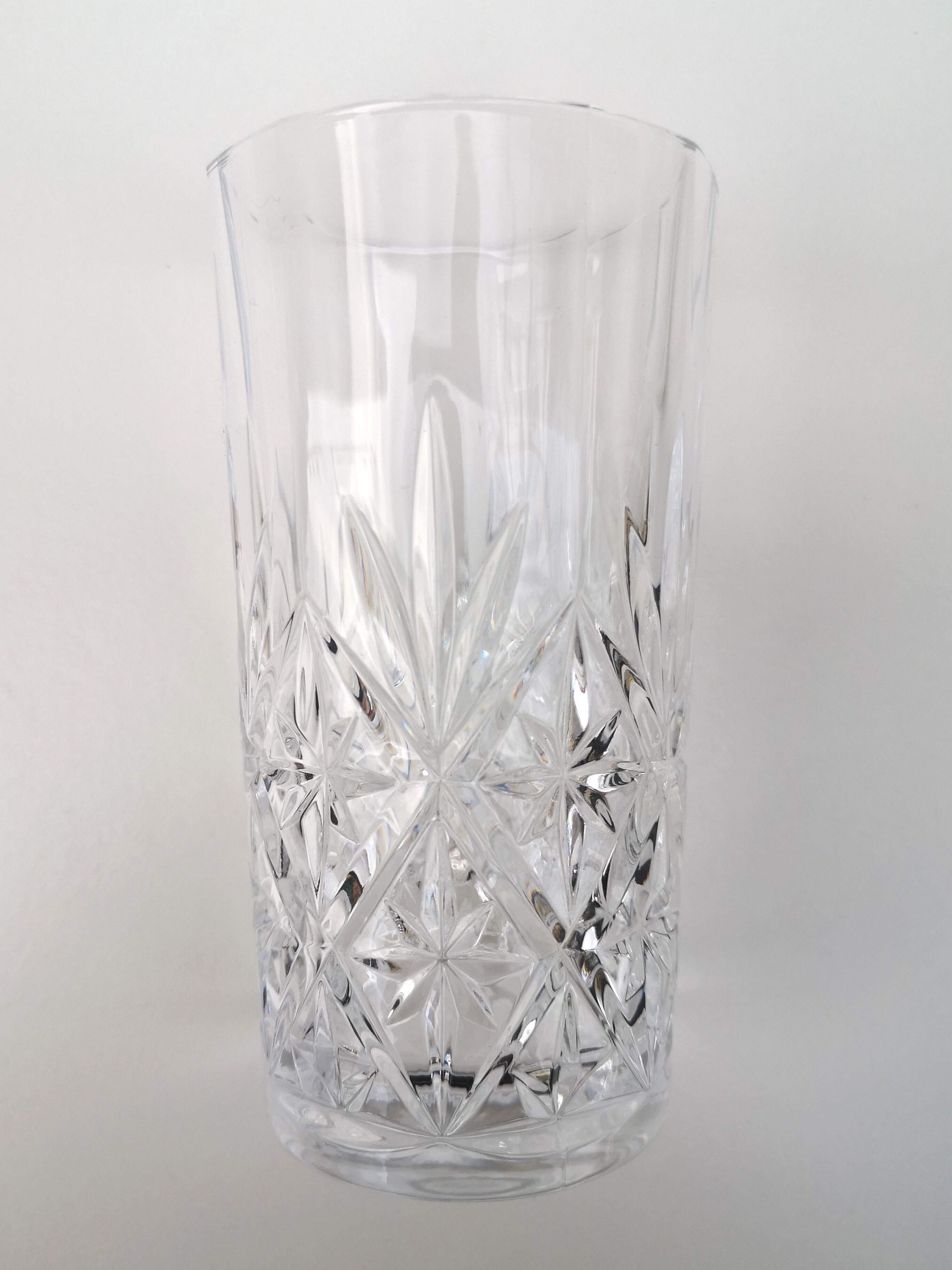 Set of 6 water glasses - vintage crystal choppes