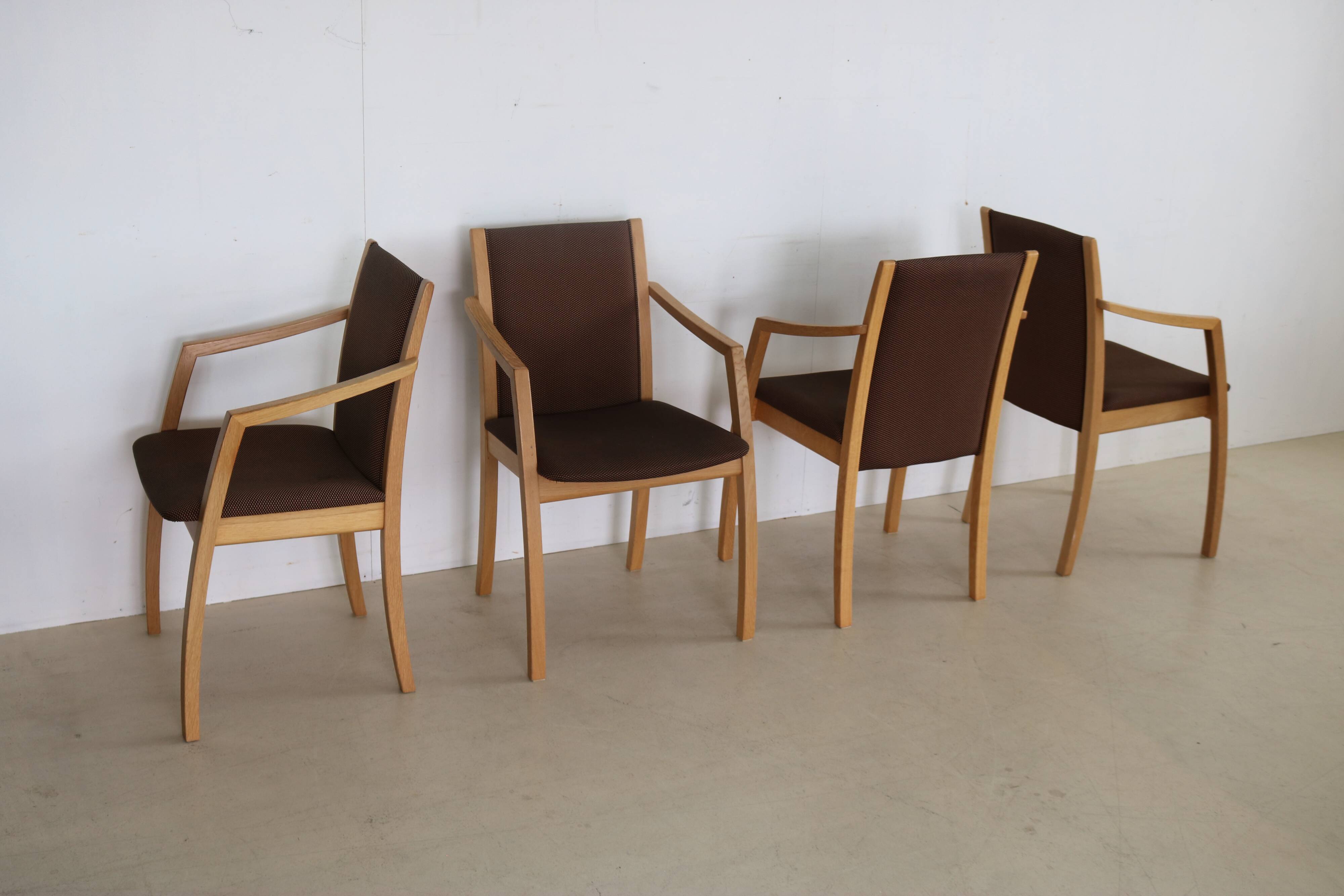 Danish set of 4 dining chairs by Skovby