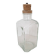 Glass bottle and cork stopper