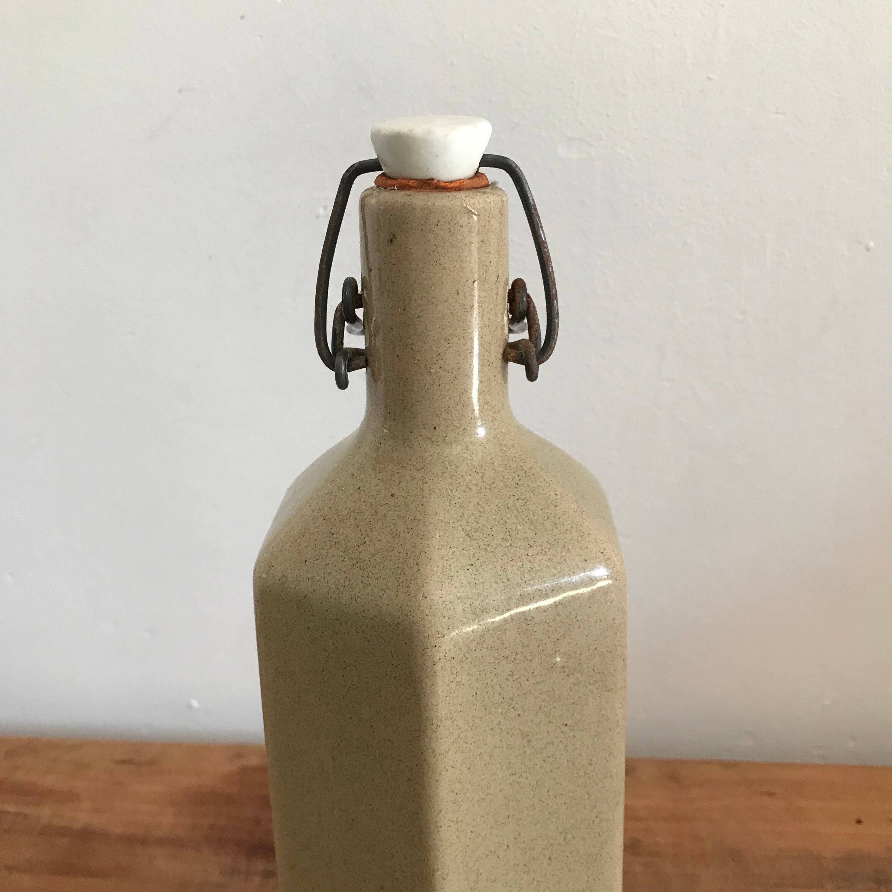 Hexagonal sandstone bottle