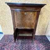 old secretary, Restoration era, lock and clover key, nineteenth century