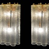 Murano Glass Tube Wall Sconces – Set of 2, Italy, 1980s